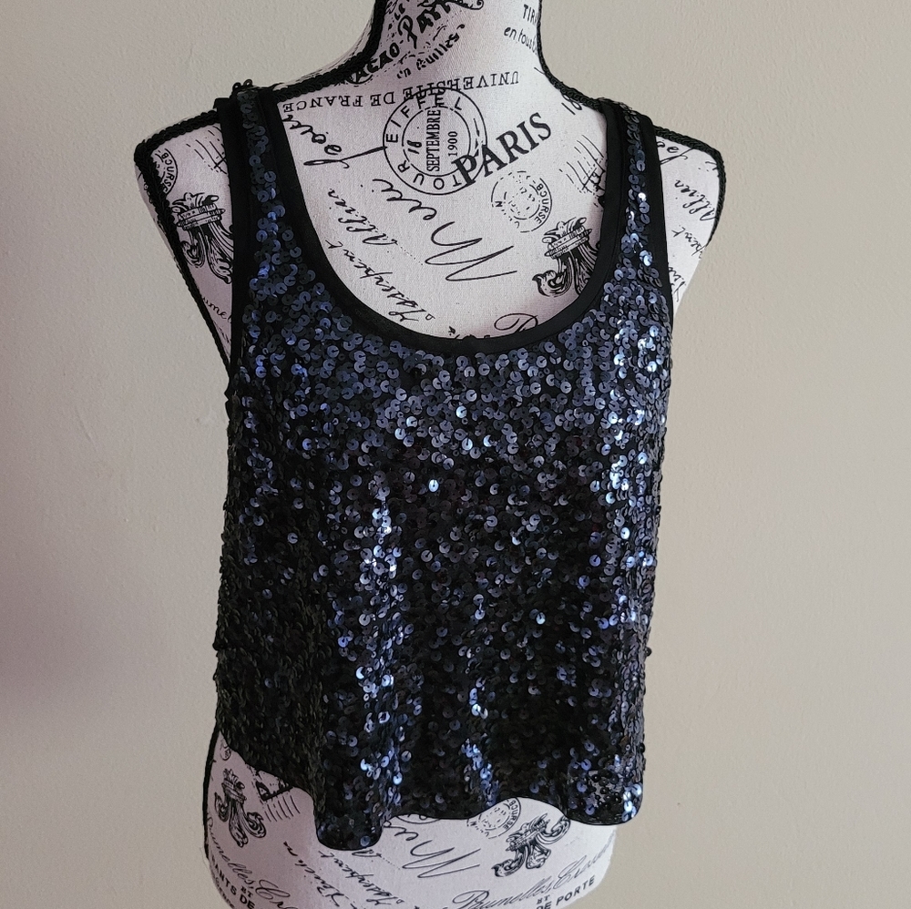 Sequin Crop Top